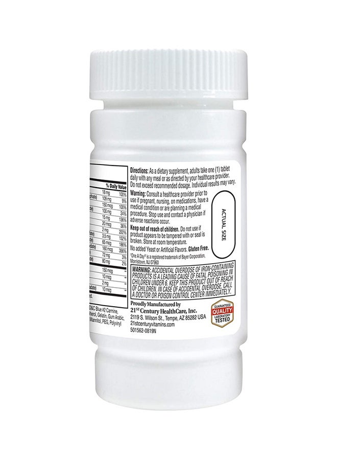 21st Century One Daily Multivitamin And Multi-Mineral Maximum Supplement - 100 Tablets - Image 3